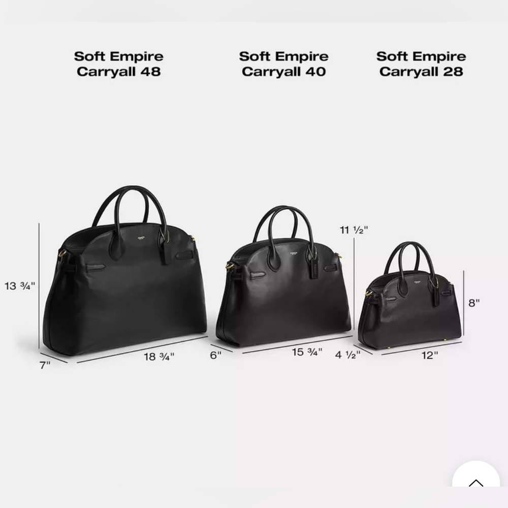 COACH NEW Soft Empire Carryall Bag 40 Natural Grain Leather Brass Merlot - Picture 11 of 12